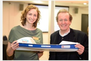 Me with the Mayor of Bristol. Courtesy the Bristol Post